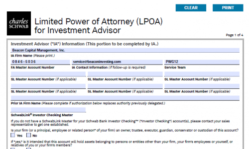 Limited Power of Attorney (LPOA)