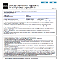 Account Application for Incorporated Organizations