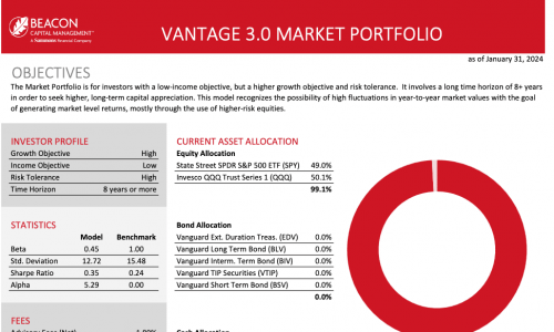 Vantage 3.0 Market Portfolio Fact Sheet
